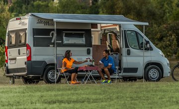 Wohnmobil vorm Erlebnispark Tripsdrill | Cleebronn im HeilbronnerLand